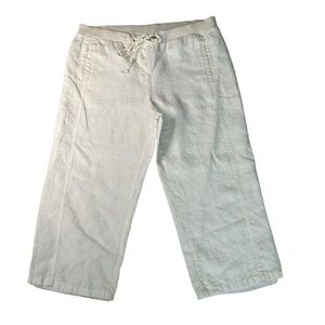 JM Collection Woman’s White Linen Pants